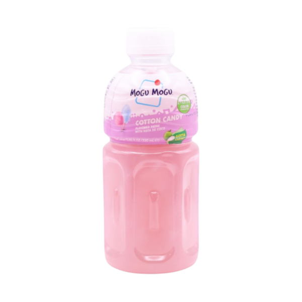 MOGU MOGU Bevanda al Gusto di Zucchero Filato con Pezzi di Nata di Coco 320 ml