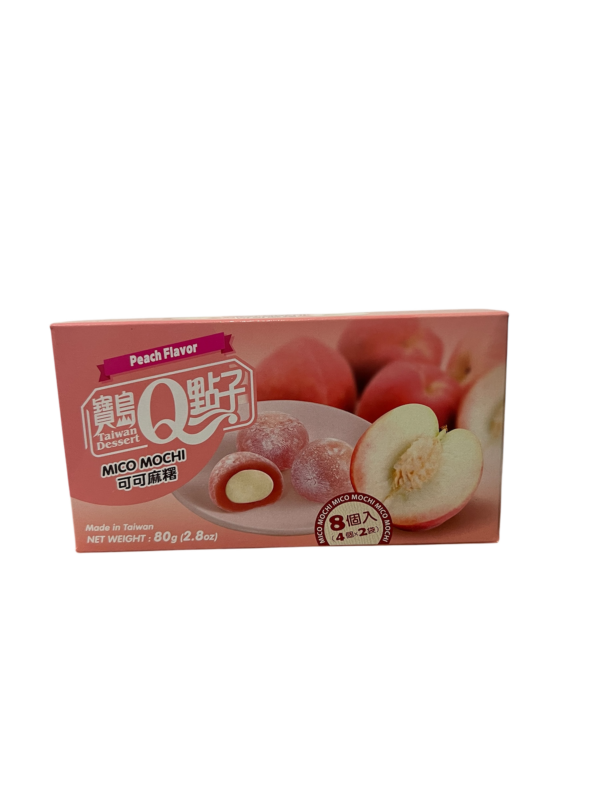 Taiwan dessert mochi alla pesca